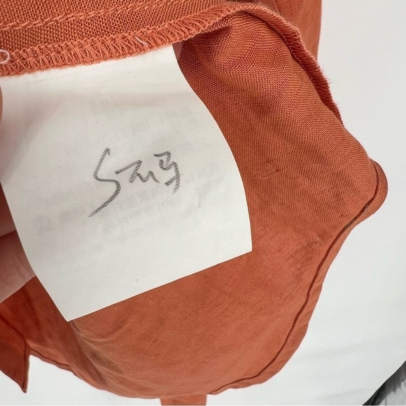 Andie The Corvo Button Up Linen Auburn Size S NWT - Picture 10 of 15